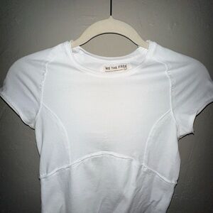 We The Free Crisp White Short Sleeve Tee